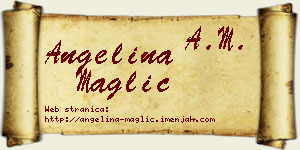 Angelina Maglić vizit kartica